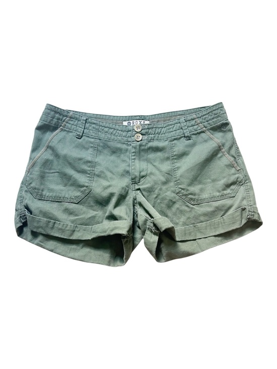 Roxy Pants - Roxy Army Green Roll-Cuff Utility Shorts Lightweight Size 30